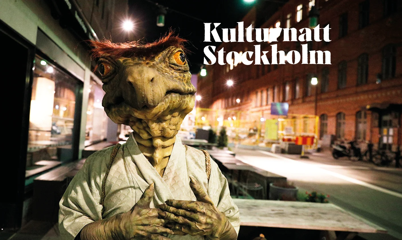 En japansk kappa (mytologisk varelse) på Stockholms gator